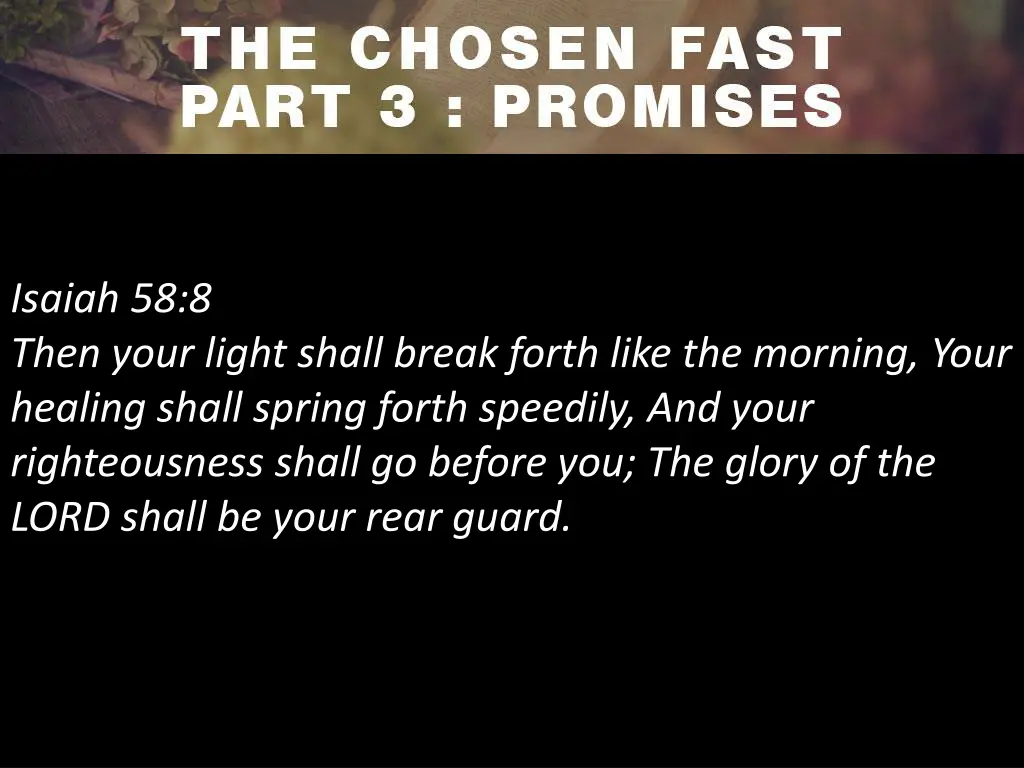 isaiah 58 8 then your light shall break forth