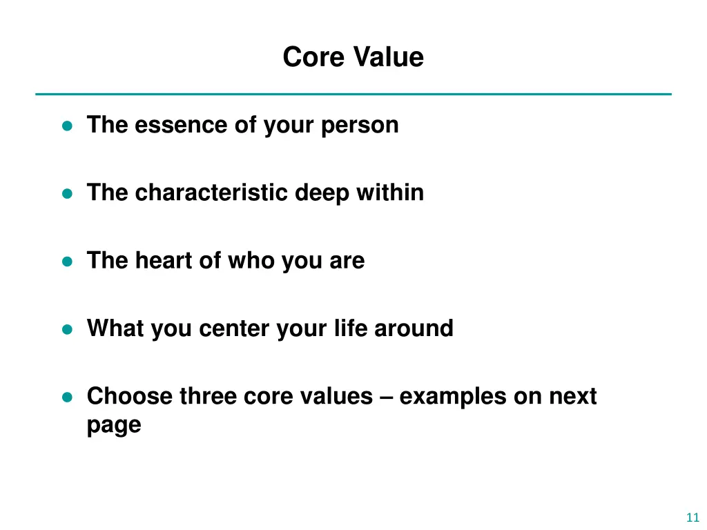 core value