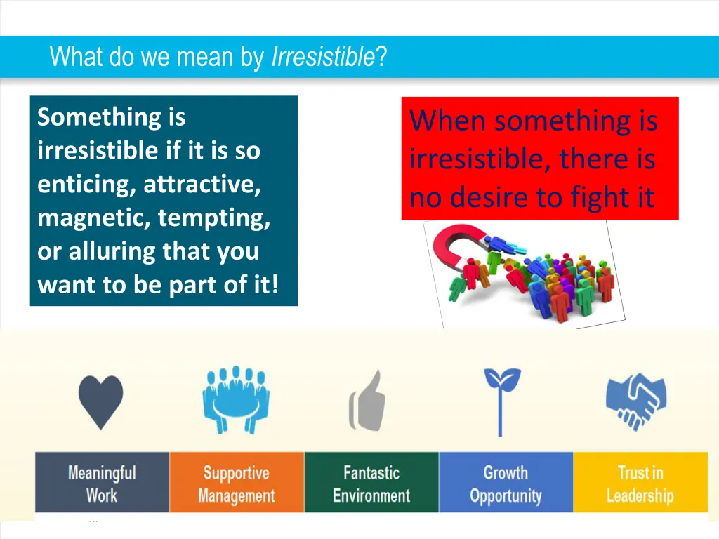 what do we mean by irresistible