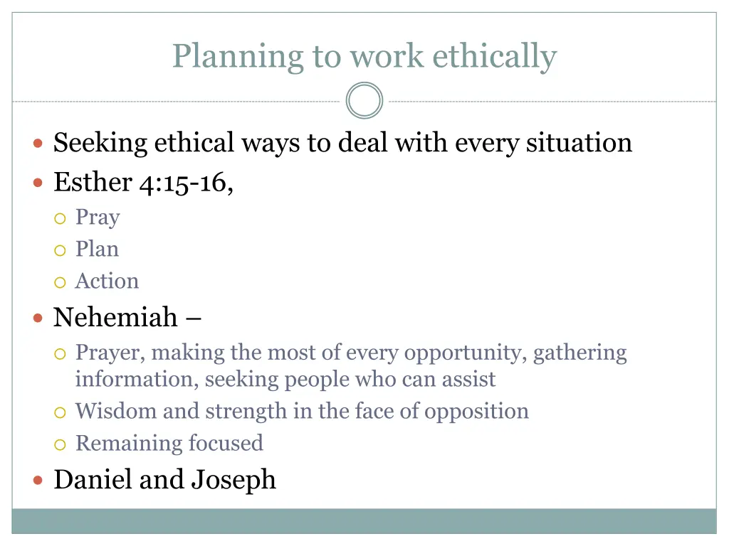 planning to work ethically 1