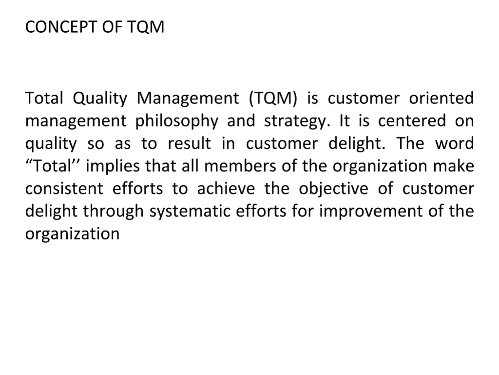 concept of tqm