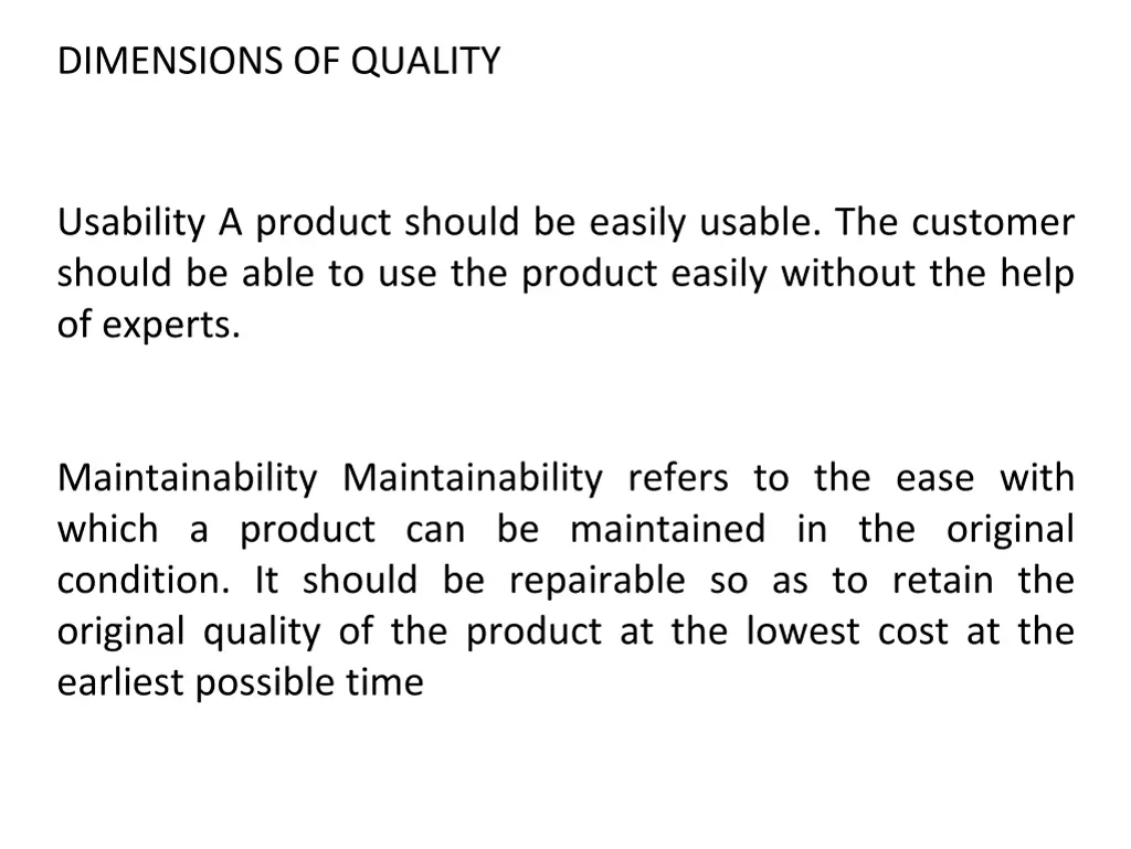 dimensions of quality 1