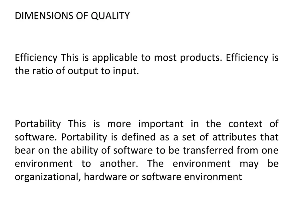 dimensions of quality 2