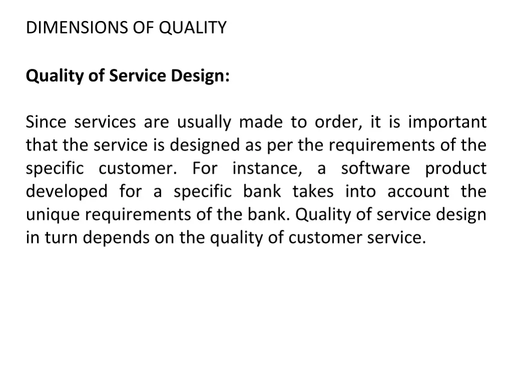 dimensions of quality 4