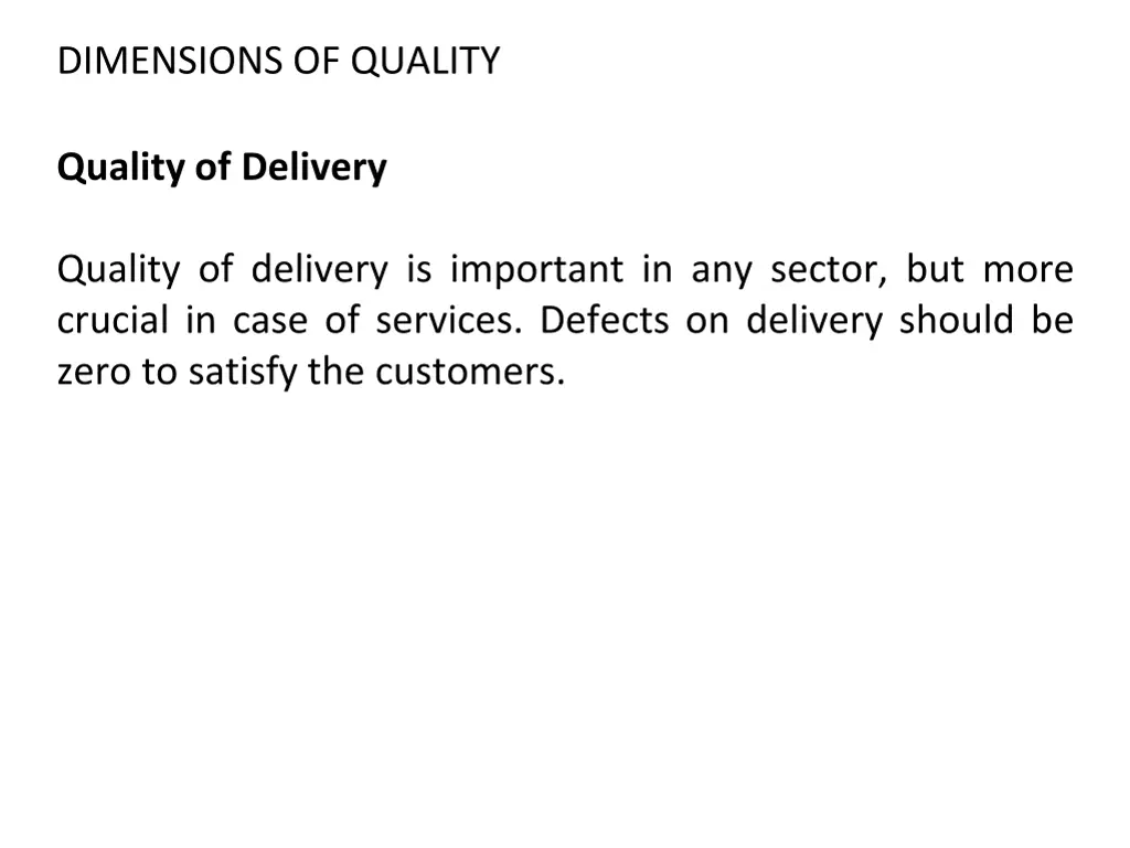 dimensions of quality 5