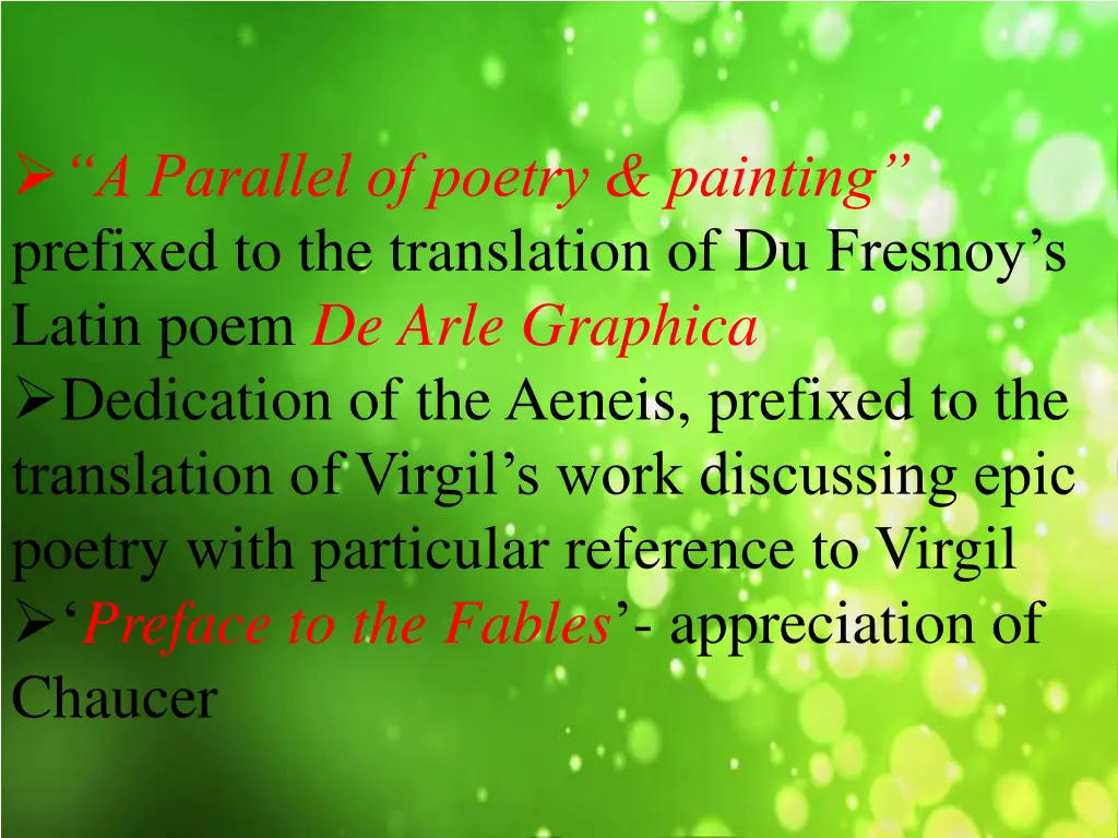 a parallel of poetry painting prefixed