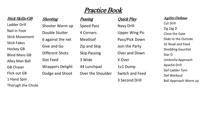 practice book practice book