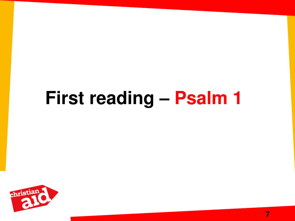 first reading psalm 1