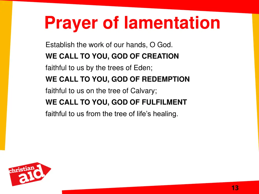 prayer of lamentation