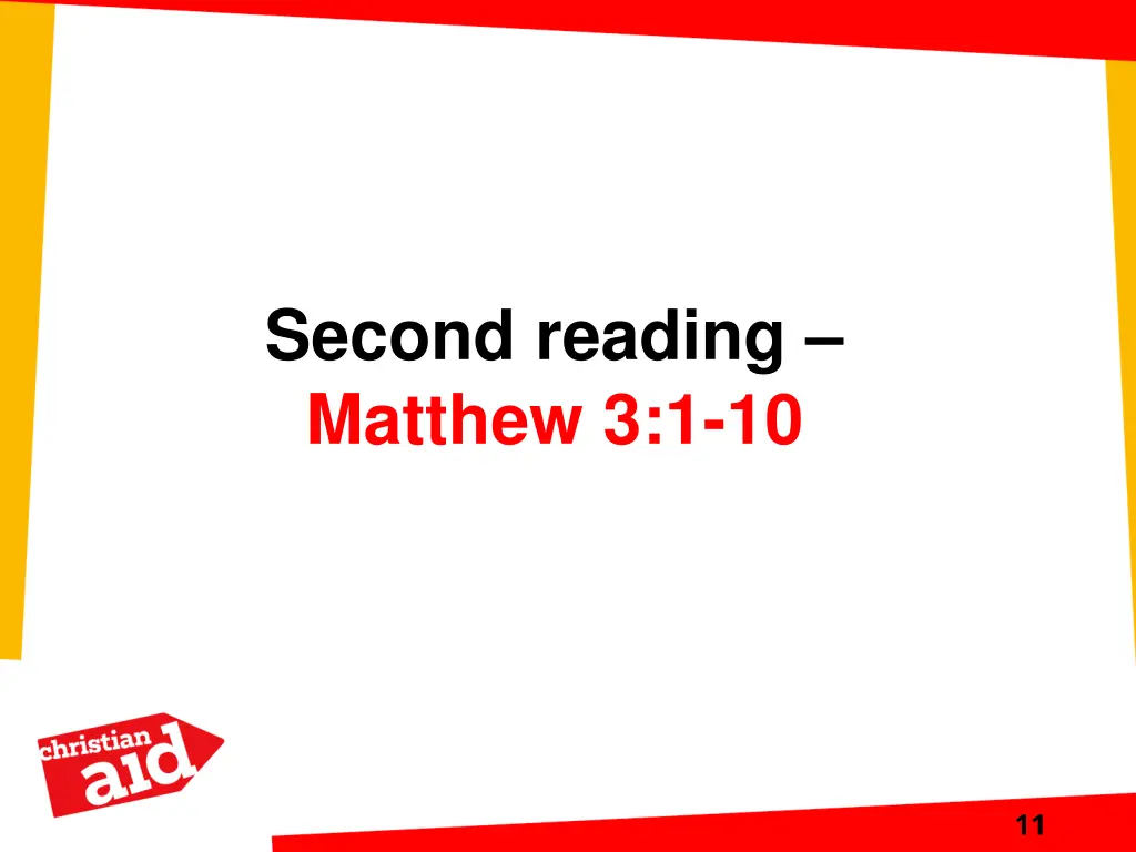 second reading matthew 3 1 10