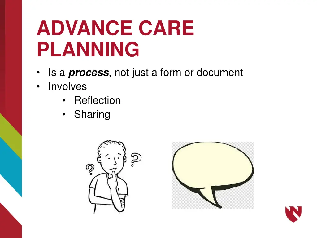 advance care planning is a process not just