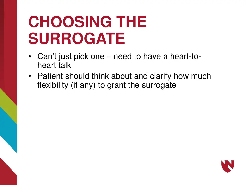 choosing the surrogate can t just pick one need