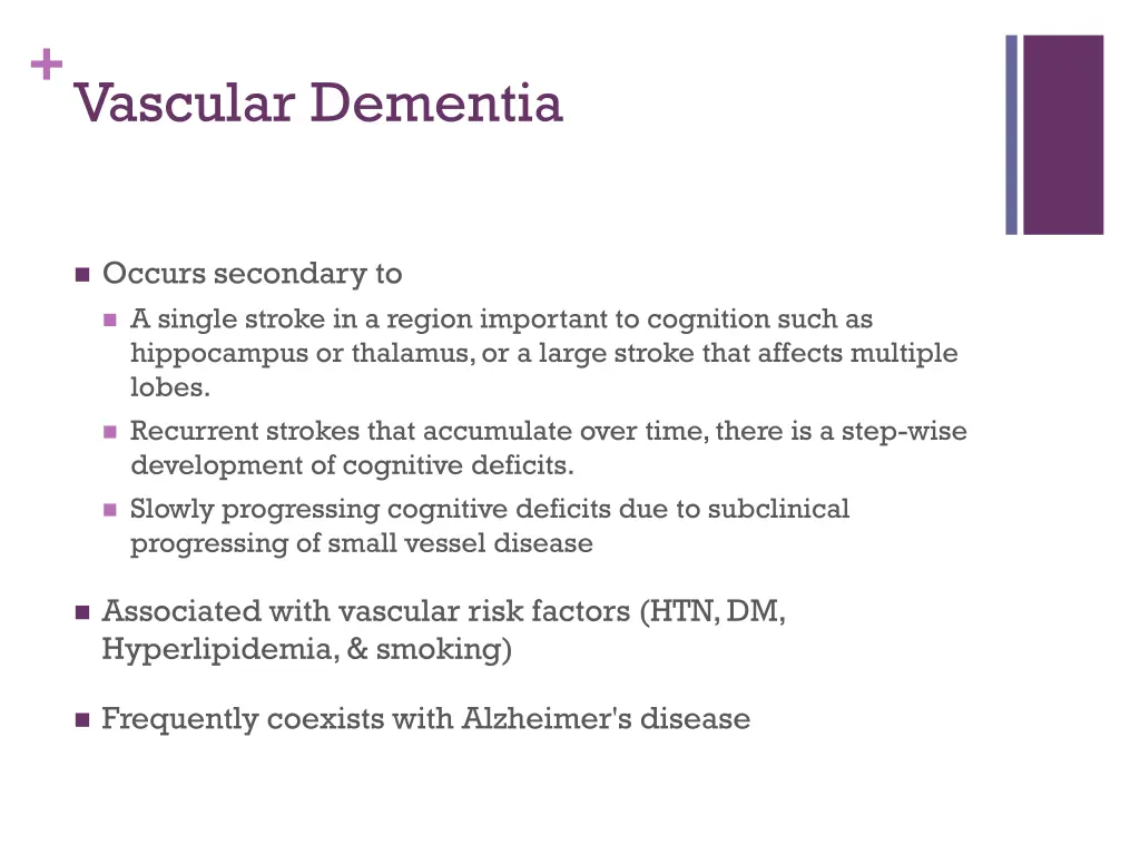 vascular dementia