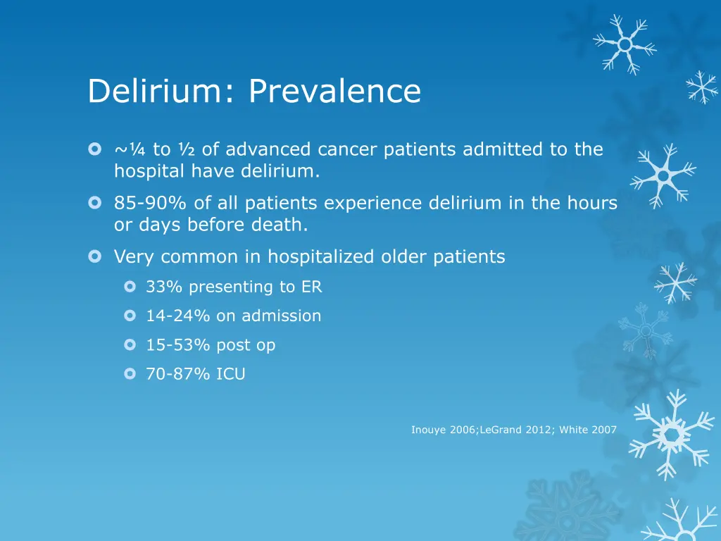 delirium prevalence