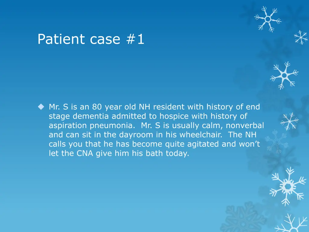 patient case 1