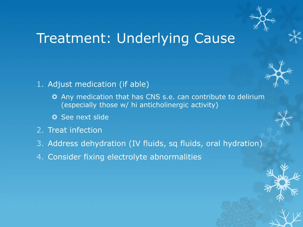 treatment underlying cause