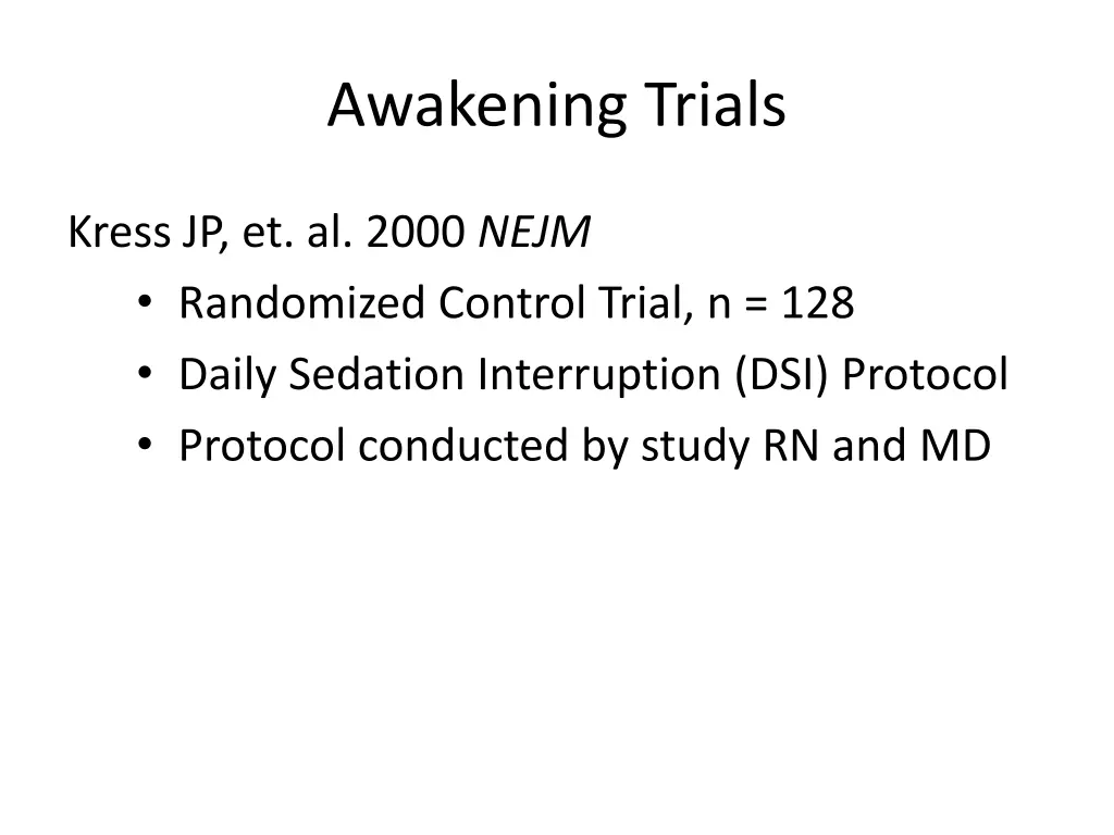 awakening trials