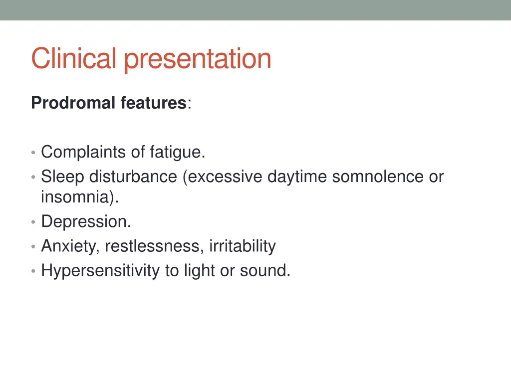 clinical presentation 2