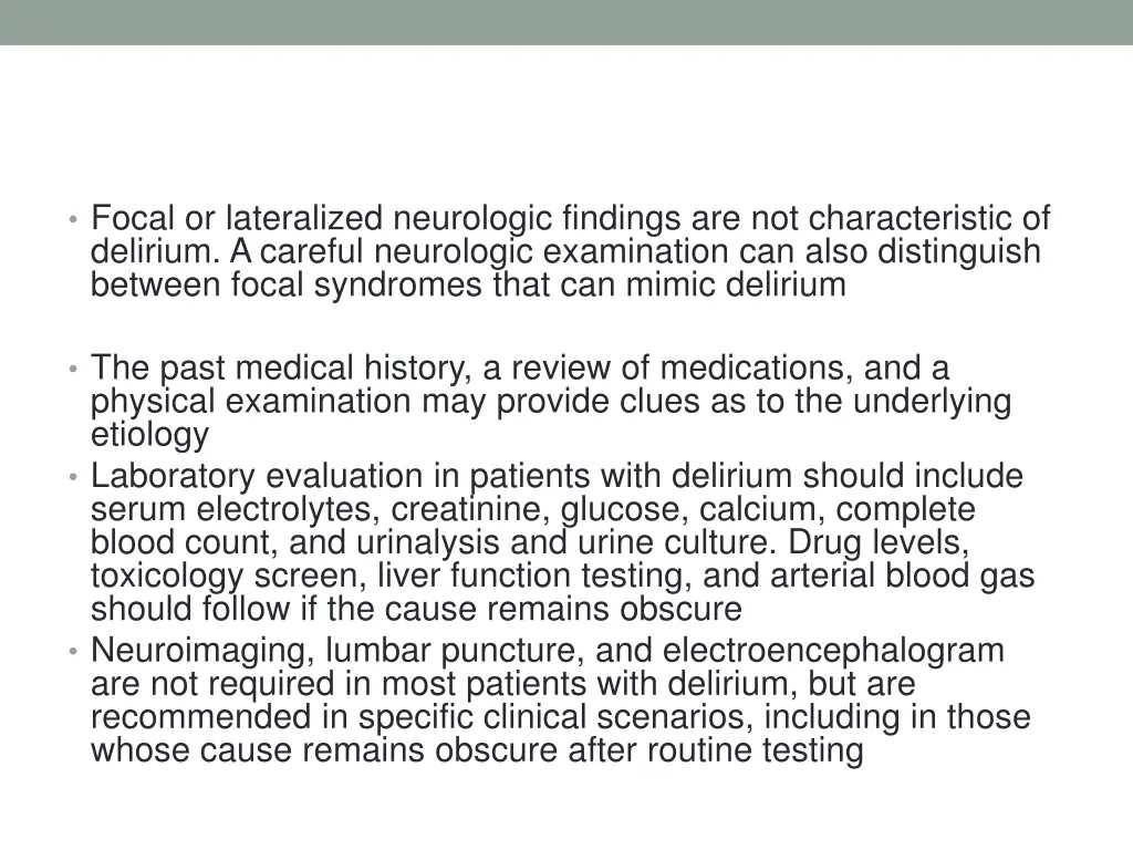 focal or lateralized neurologic findings