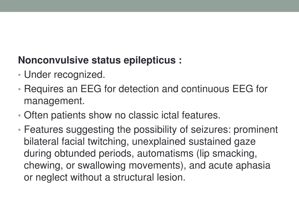 nonconvulsive status epilepticus under recognized