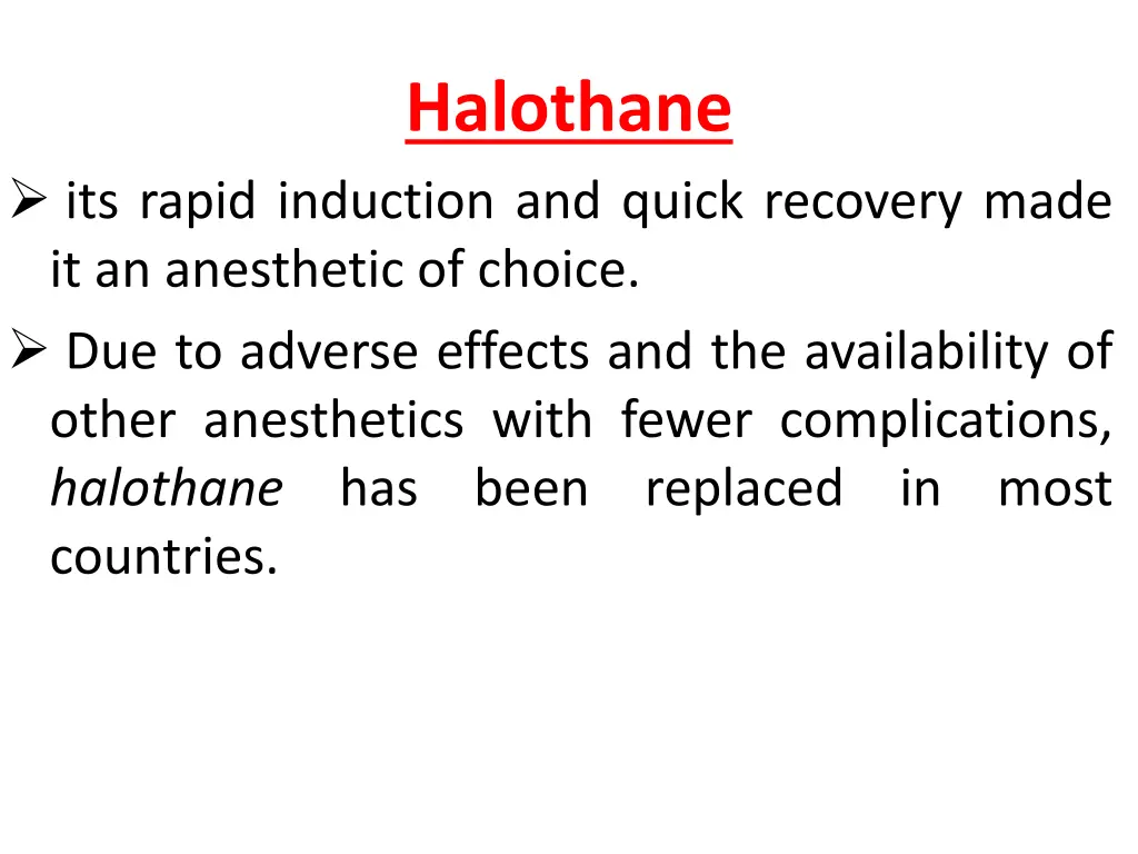 halothane