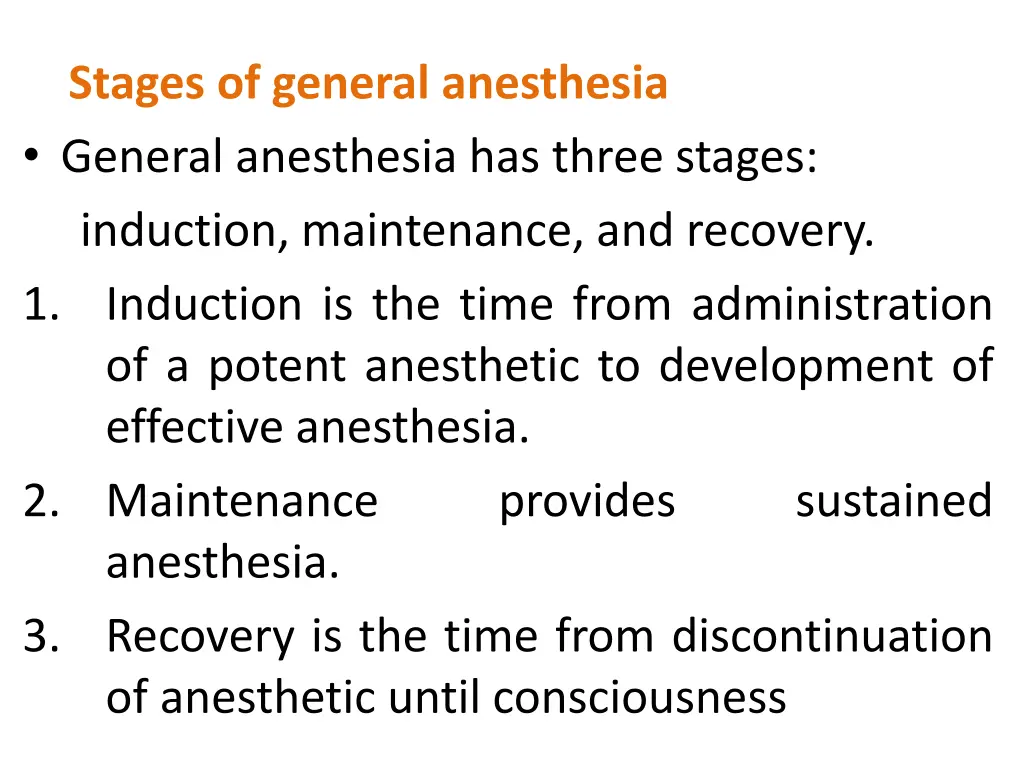 stages of general anesthesia general anesthesia