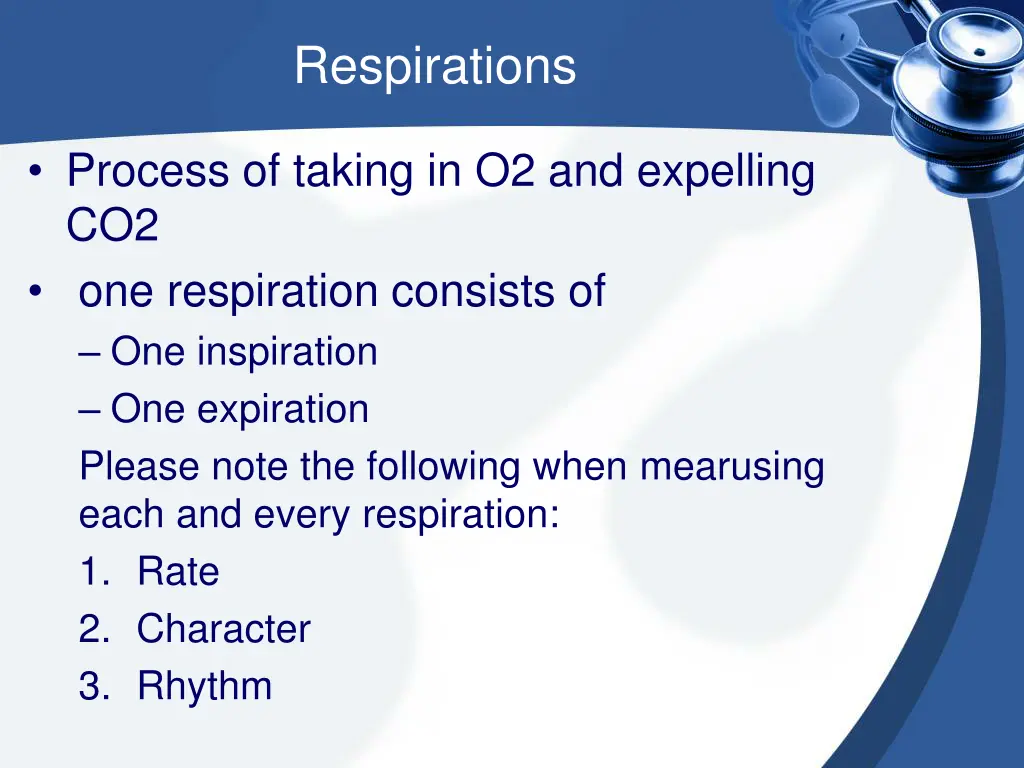 respirations 1