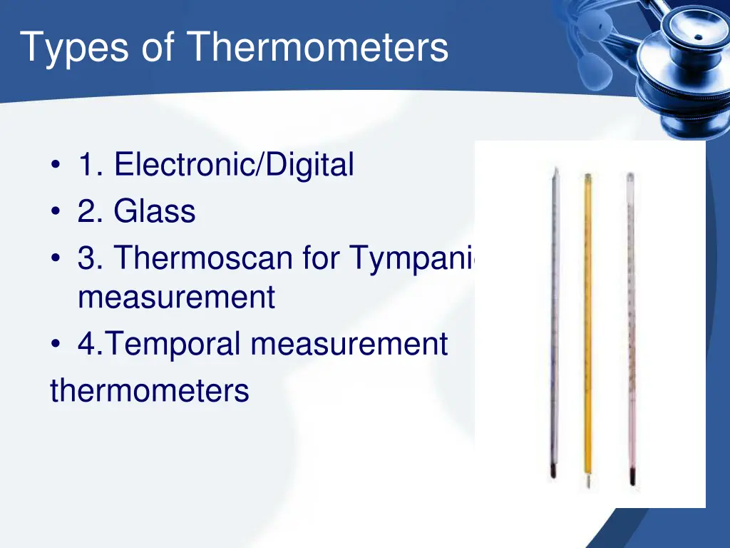 types of thermometers