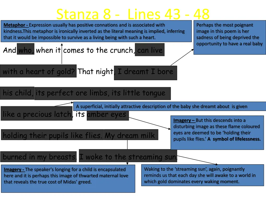 stanza 8 lines 43 48 metaphor expression usually