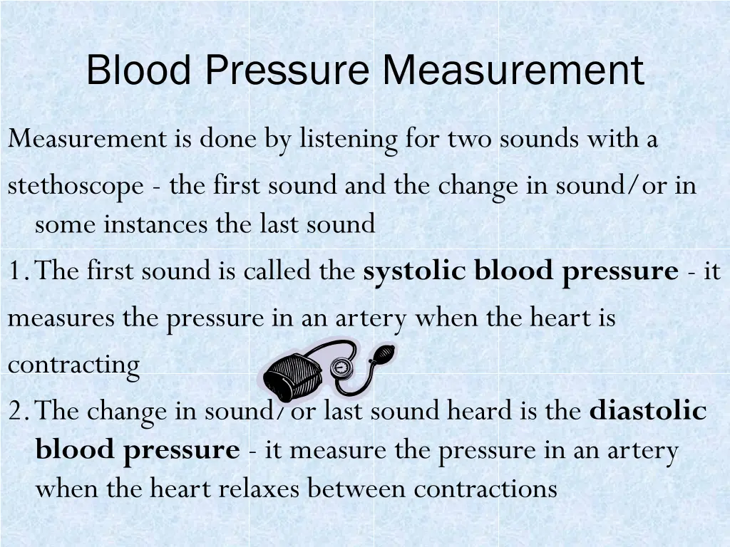 blood pressure measurement