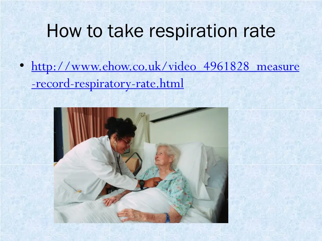 how to take respiration rate