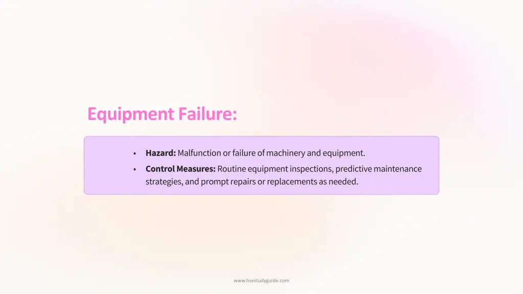 equipment failure