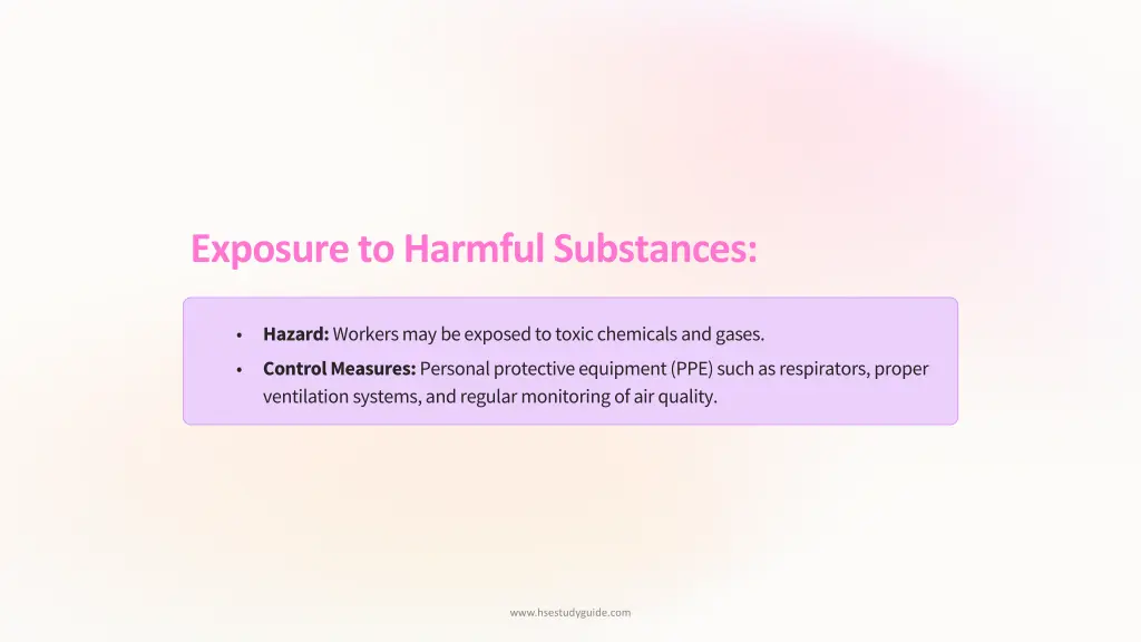 exposure to harmful substances