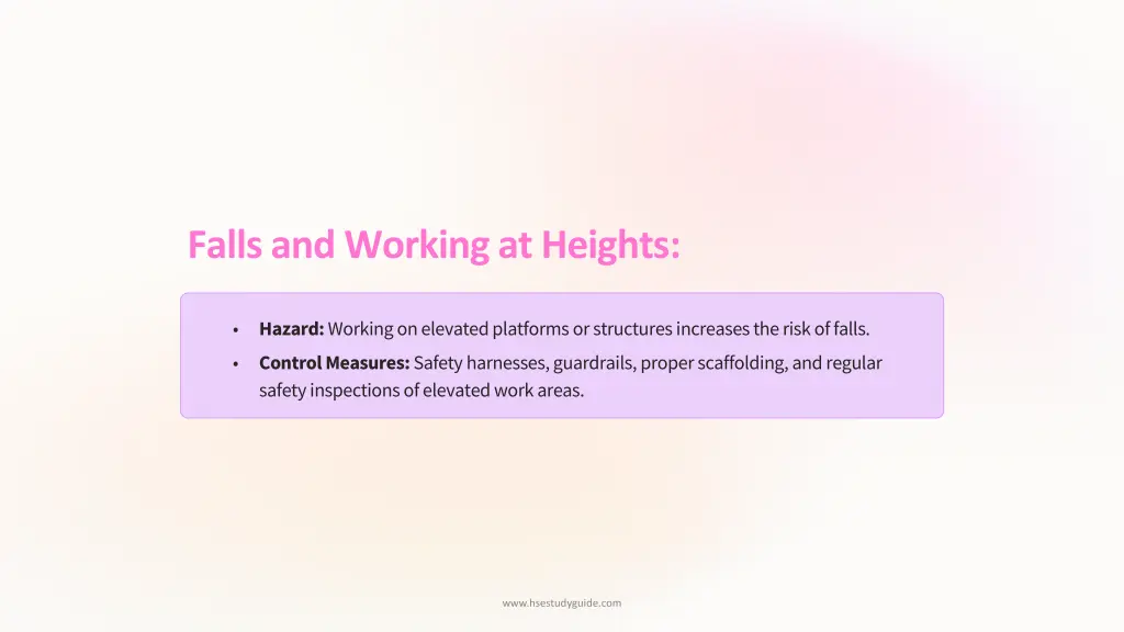 falls and working at heights