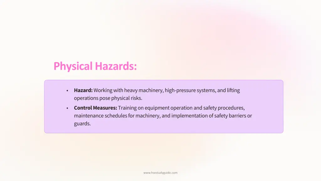 physical hazards