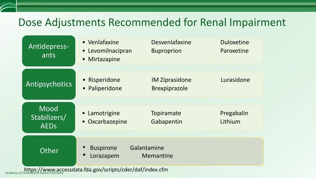 dose adjustments recommended for renal impairment