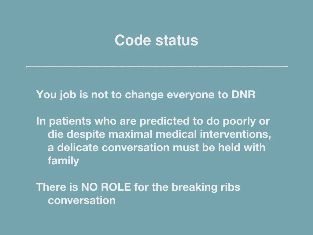 code status 6