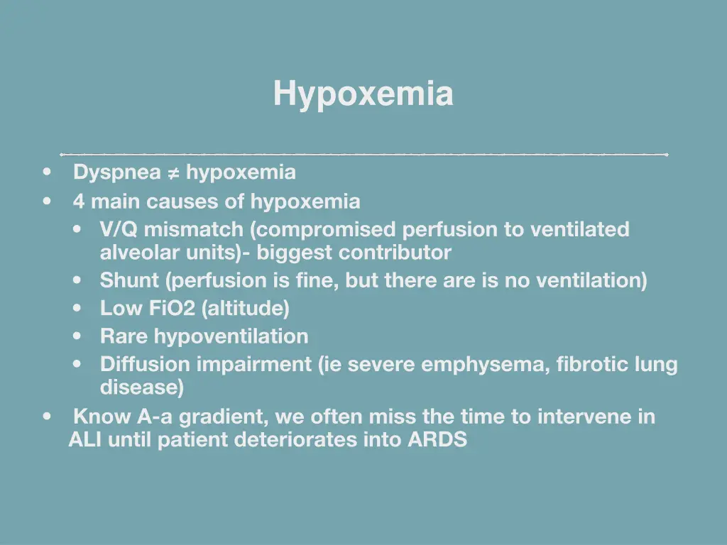 hypoxemia