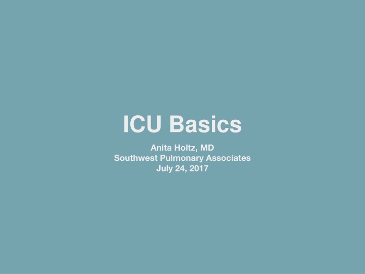 icu basics