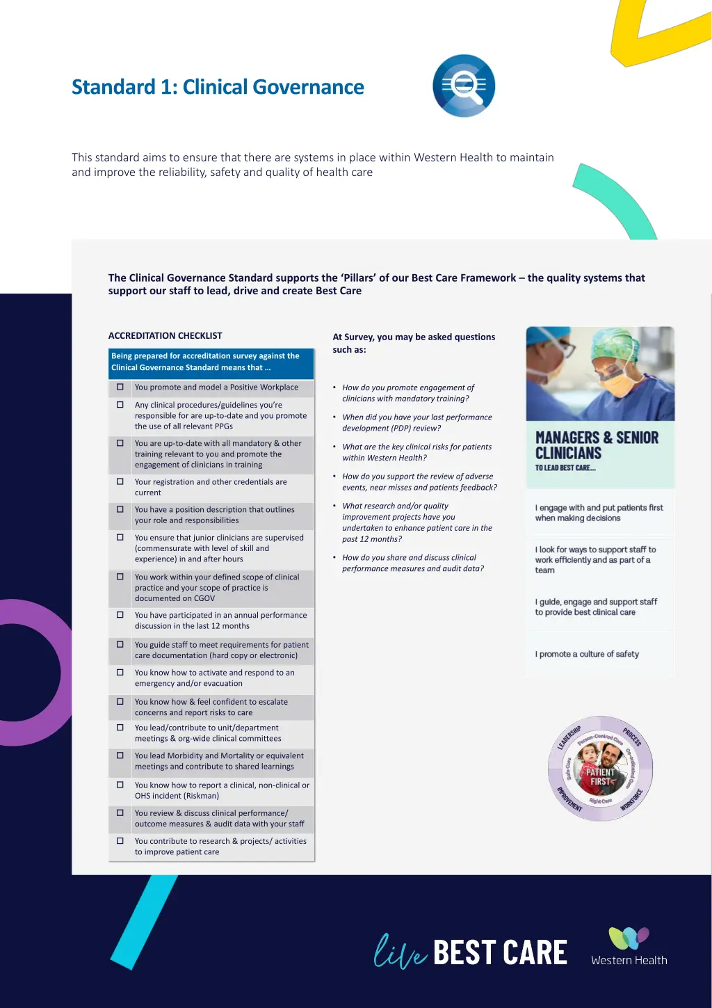 standard 1 clinical governance