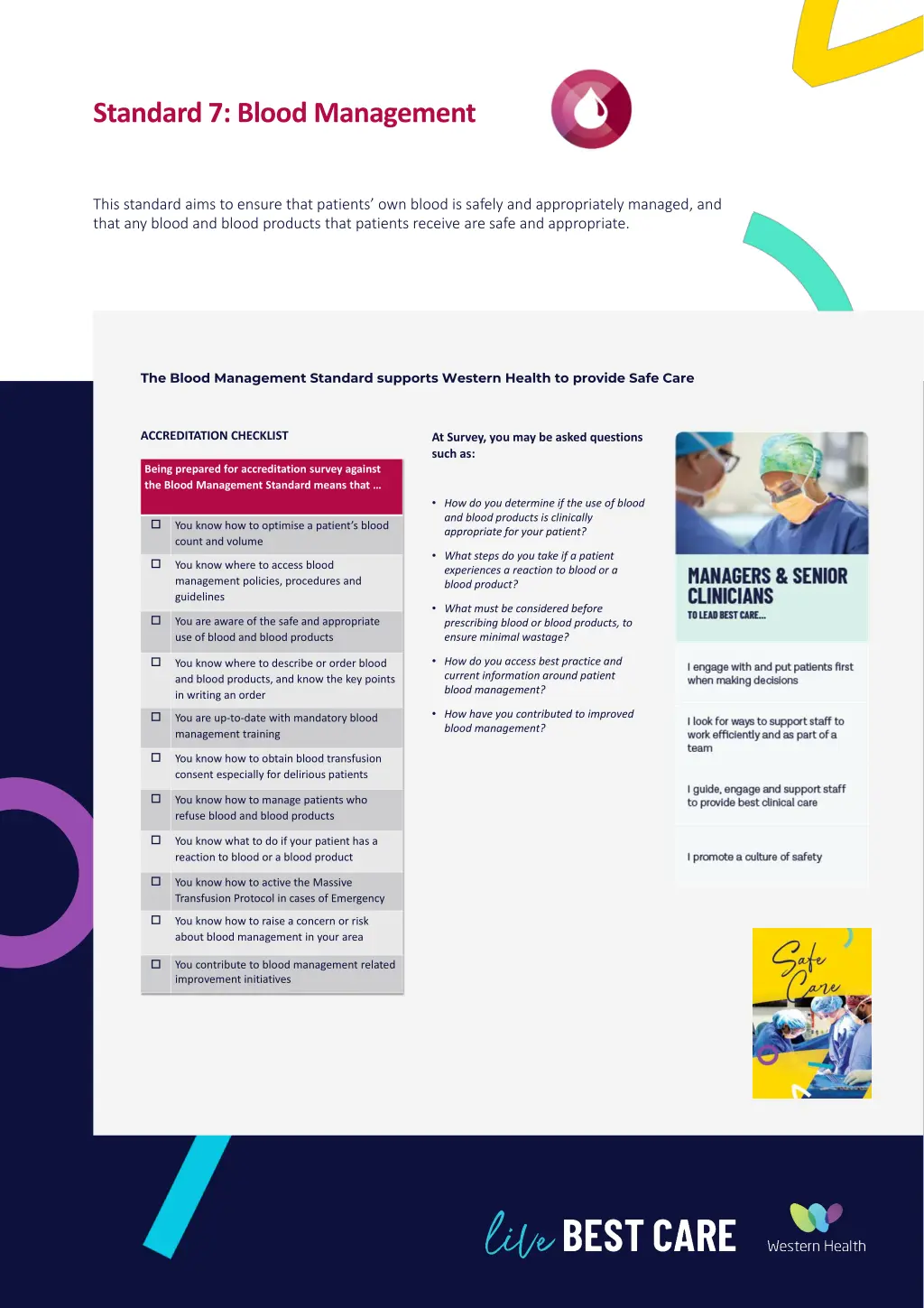 standard 7 blood management