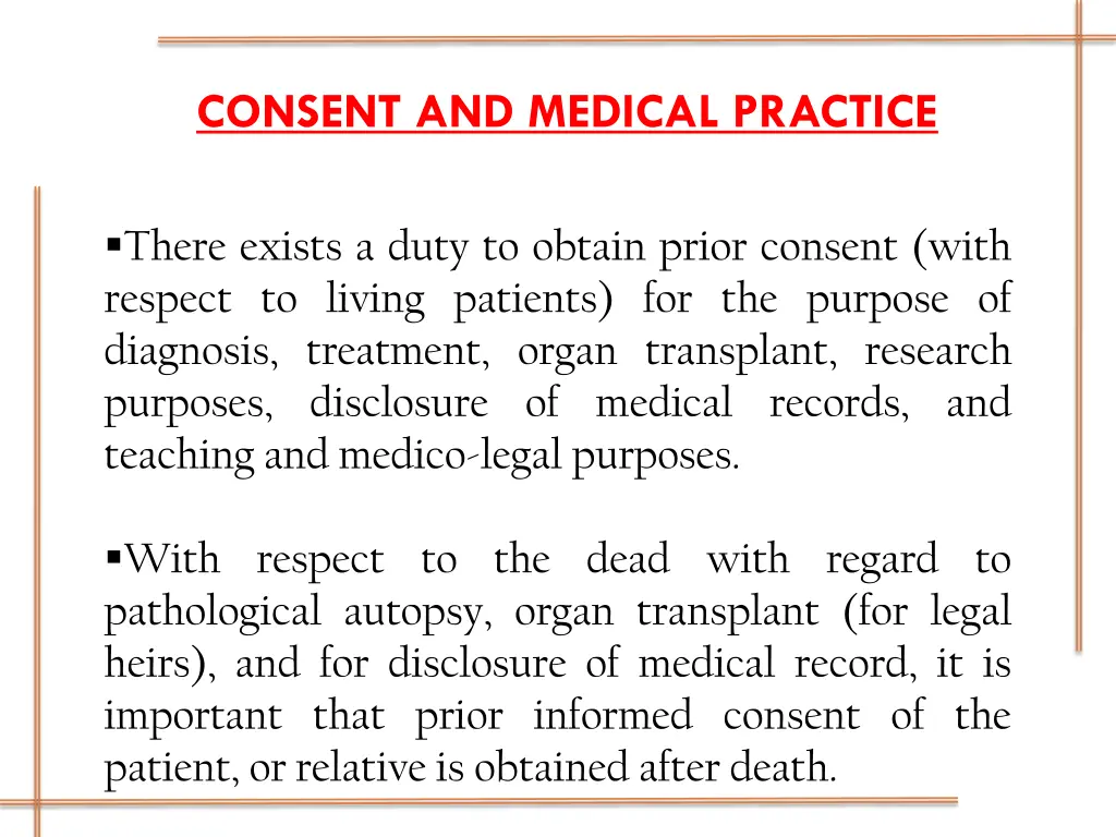 consent and medical practice