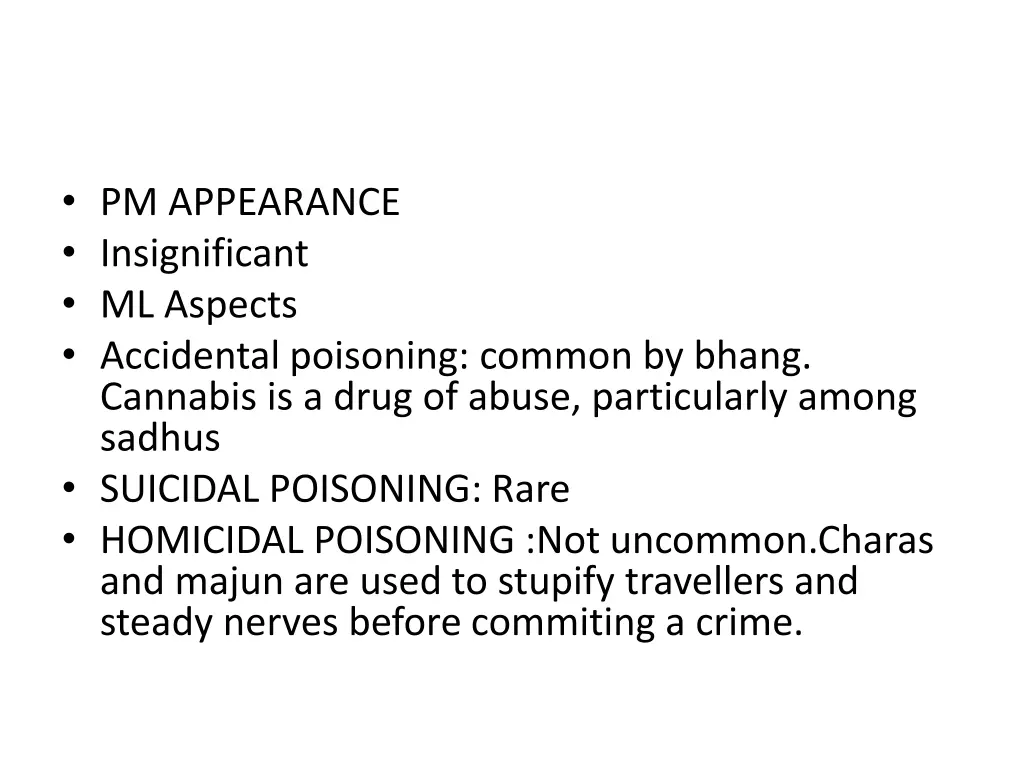 pm appearance insignificant ml aspects accidental