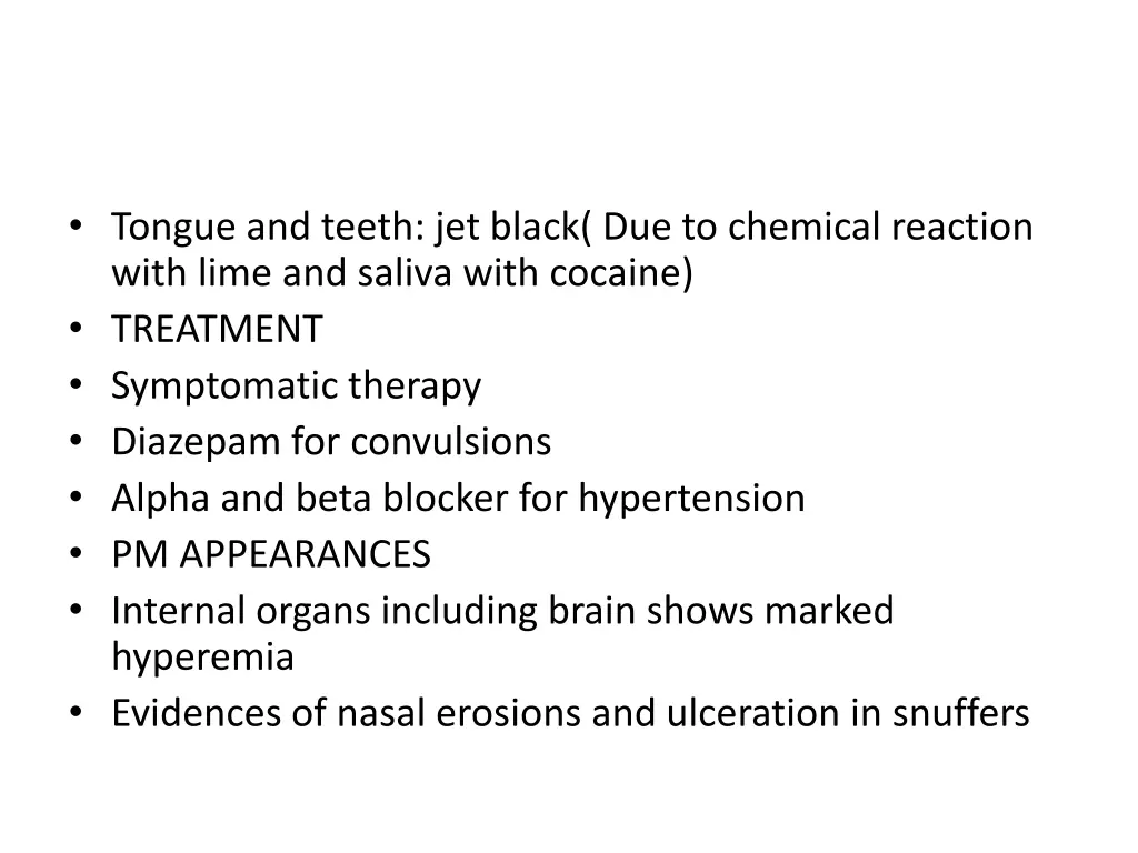 tongue and teeth jet black due to chemical