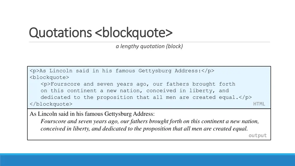 quotations quotations blockquote