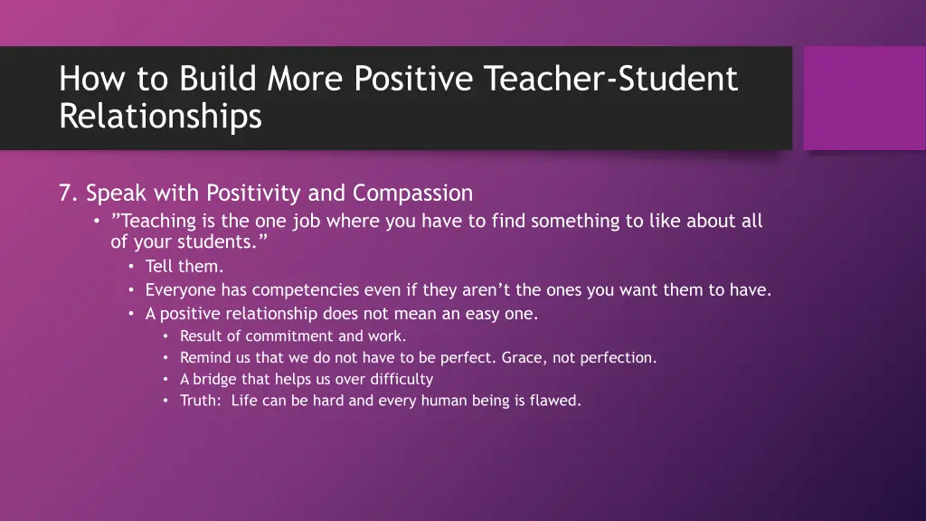 how to build more positive teacher student 6