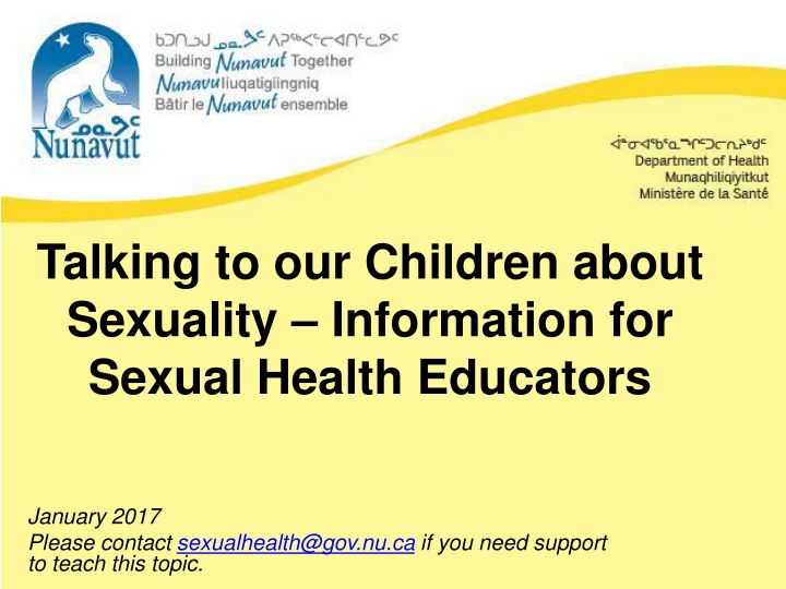 talking to our children about sexuality