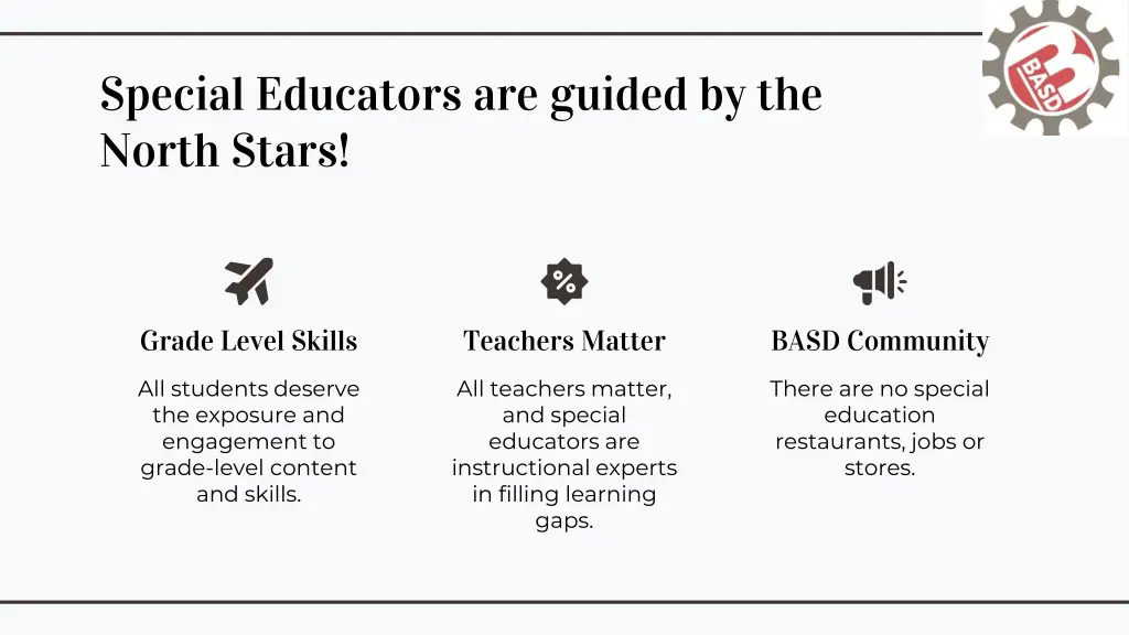 special educators are guided by the north stars