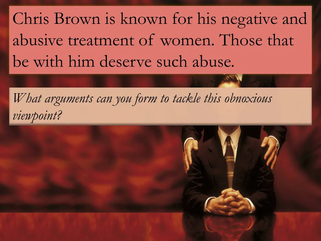 chris brown is known for his negative and abusive