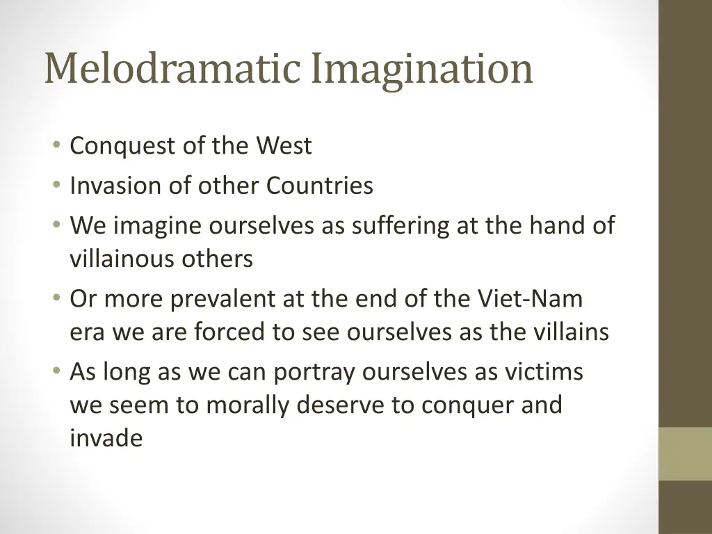 melodramatic imagination